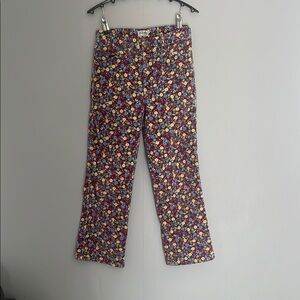 L.L Bean Kids Floral Patterned Pants 10